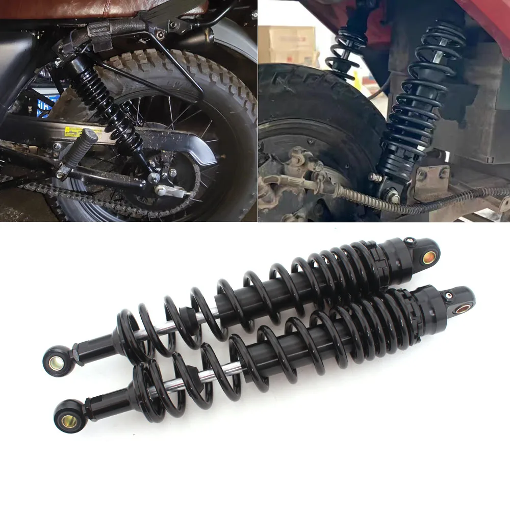 400MM Motorcycle Accessories Rear Suspension Protection Shock Absorbers Fit For Harley Honda Yamaha Kawasaki Suzuki ATV