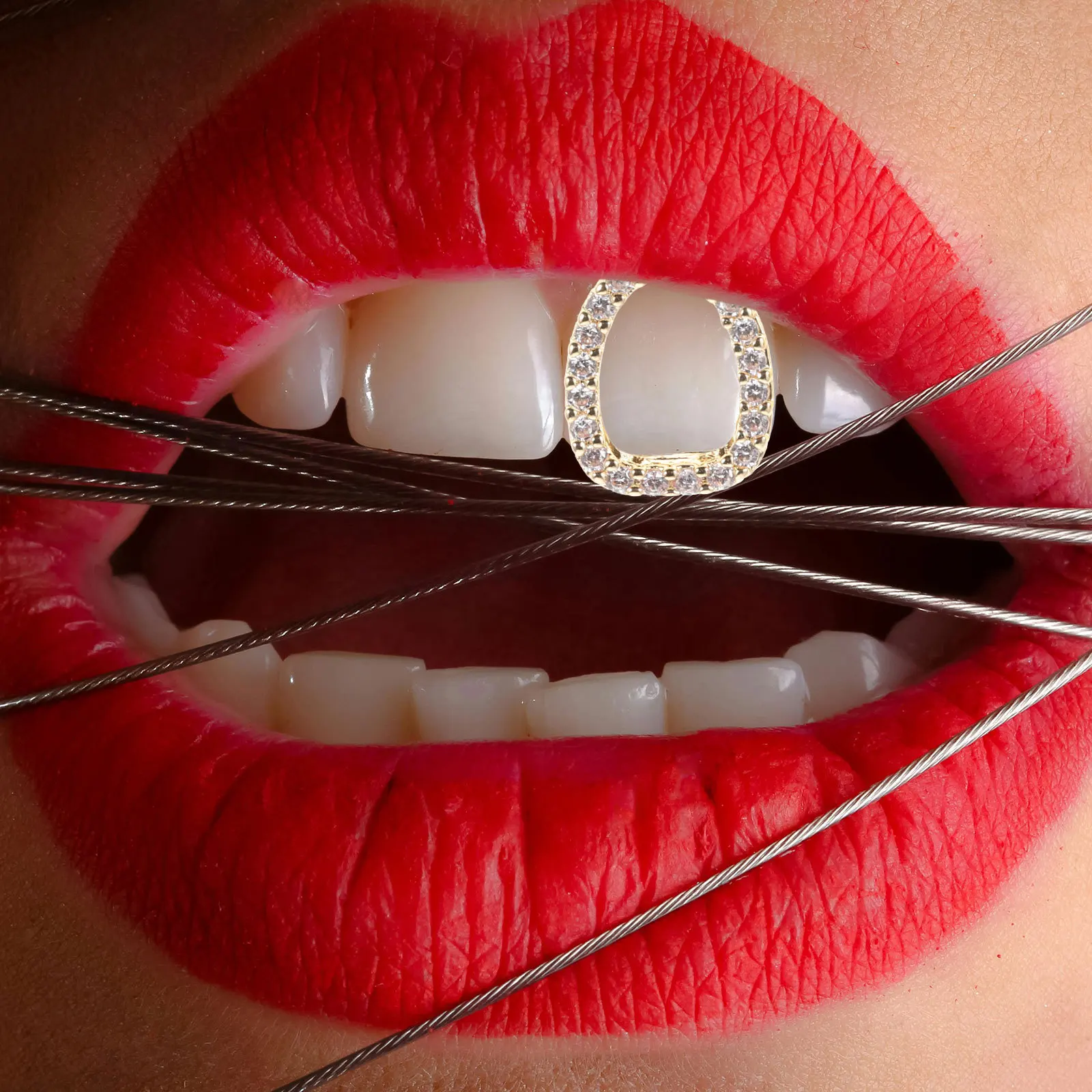 1 مجموعة الهيب هوب الأسنان شواء مطلية بالذهب النحاس المعبرة واحدة الأسنان قبعة مجوهرات للرجال النساء بلينغ مغني الراب اكسسوارات الطرف