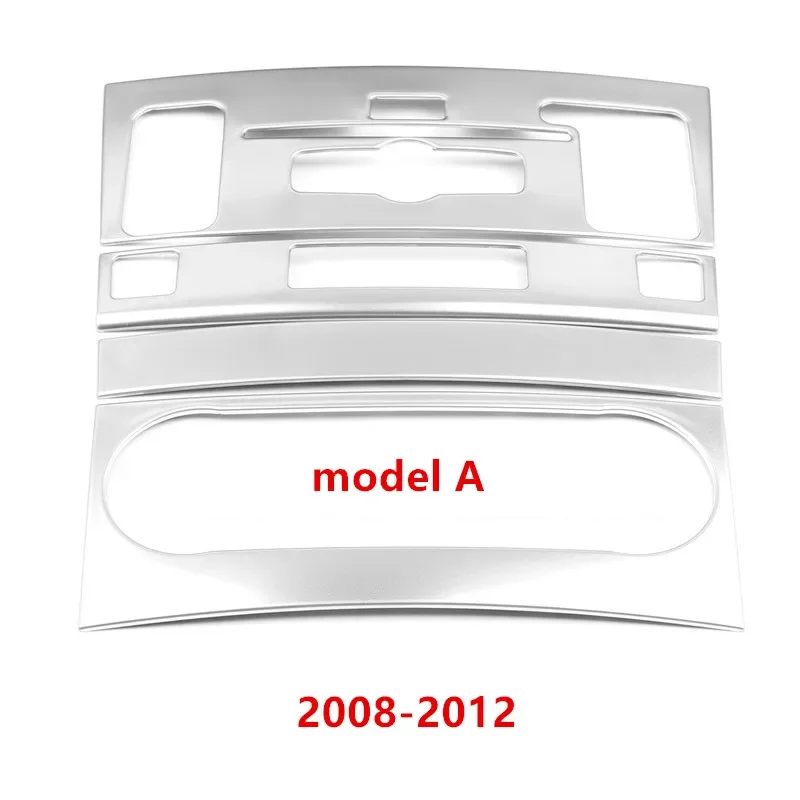 Car Styling Center Console Air Conditioner CD Frame Cover For Mercedes Benz GLK X204 2008-2012 Stainless Steel Air Outlet Trim