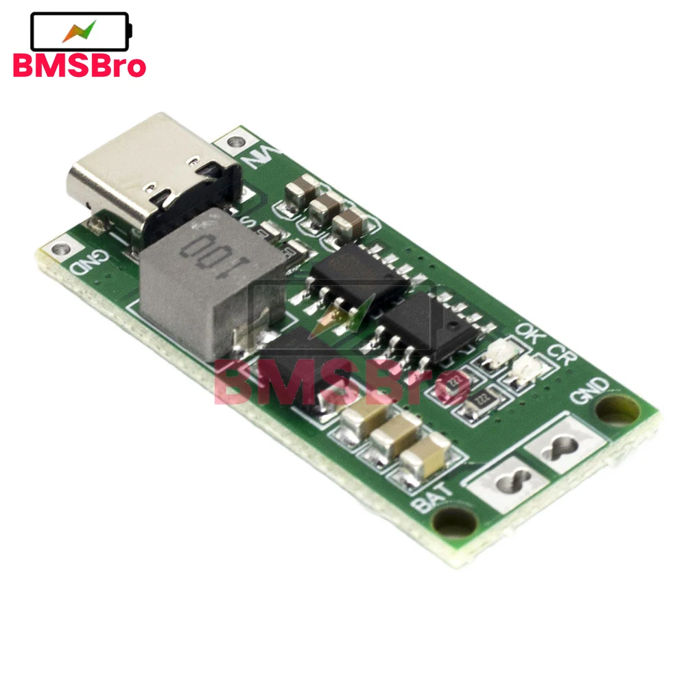 Multi-Cell 2S 3S 4S Tipo-C Para 8.4V 12.6V 16.8V Intensificar a fonte de alimentação de carregamento 18650 Lítio Polímero LiPo Charger Board