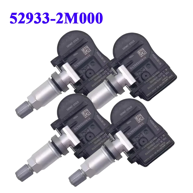 

4PCS TPMS Tire Pressure Sensor 52933-2M000 315MHz Car Tire Pressure Monitor Sensor 529332M000 for Hyundai Elantra Genesis Sonata