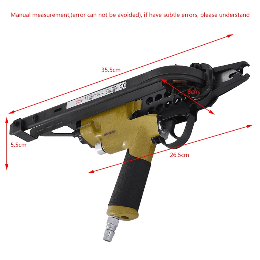 SC7E Series Pneumatic C Ring Nailer Cage Stapler Nail C Ring Pliers Tool Air C-type machine Nailer pneumatic nail gun