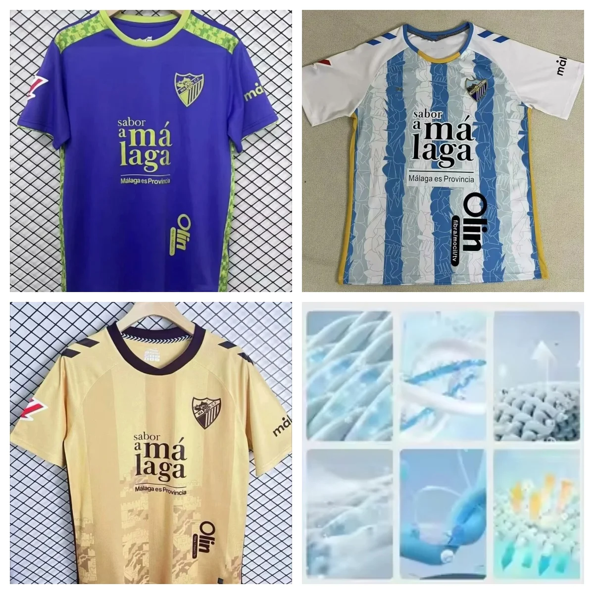 

2025 Malaga Jersey Melero Home and Away_T-shirt Men Women Sport 3D Print T-shirt Children Sleeves 100% Polyester Crew Neck