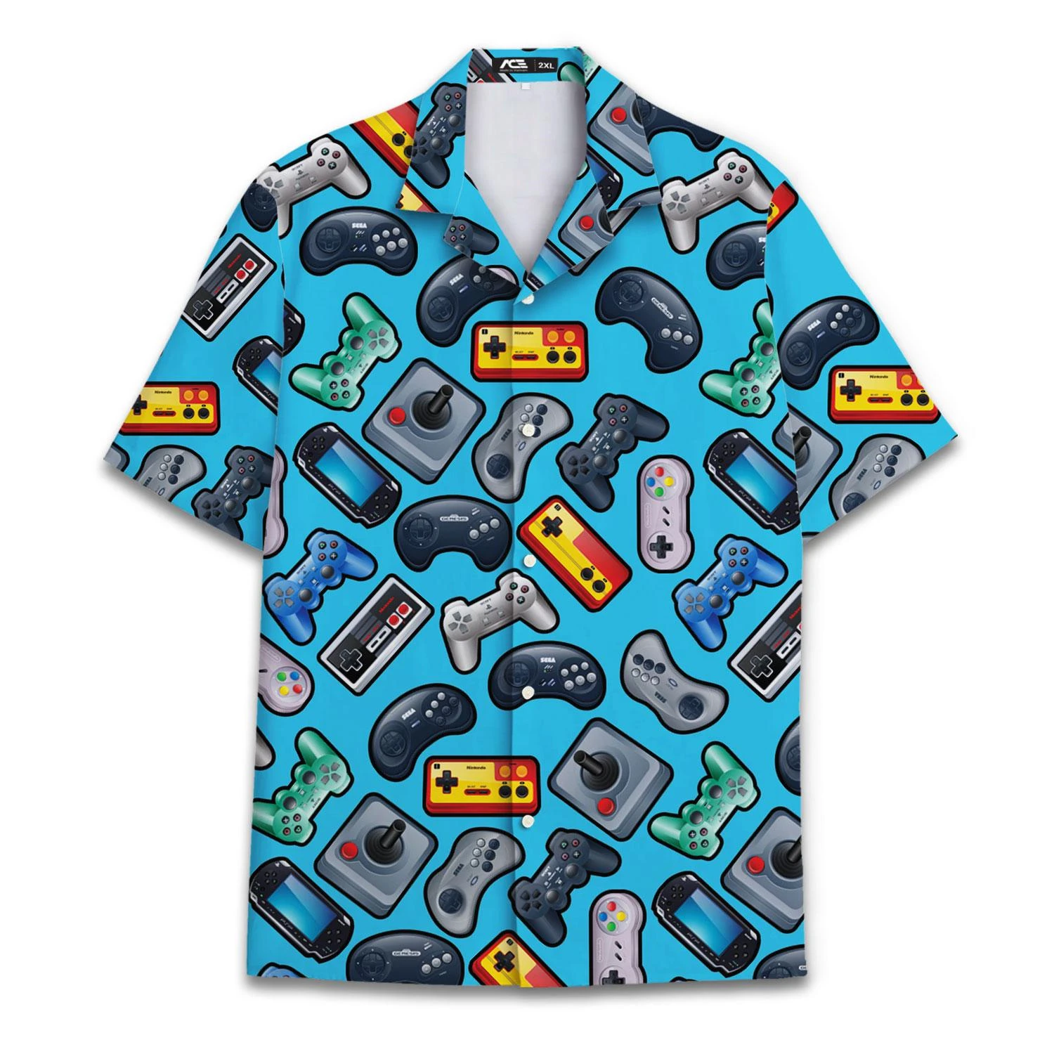 

Гавайская рубашка с цветочным принтом в тропическом виде видеоигры для мужчин, одежда, гавайские рубашки, игровая рубашка на пуговицах с короткими рукавами, блузки для мальчиков