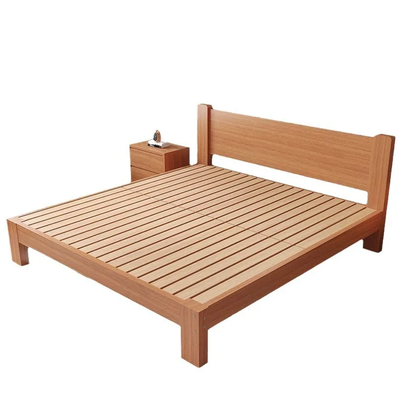 

All beech, modern, minimalist, bedroom, double bed 1.5 meters for home use