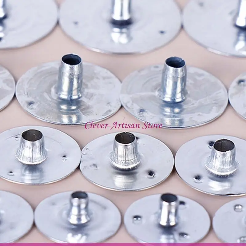 E06B 100 kupa świeca sprawiająca, że Tealeght Wick Holders baza samozwańcza metalowa świeca knot podtrzymywania