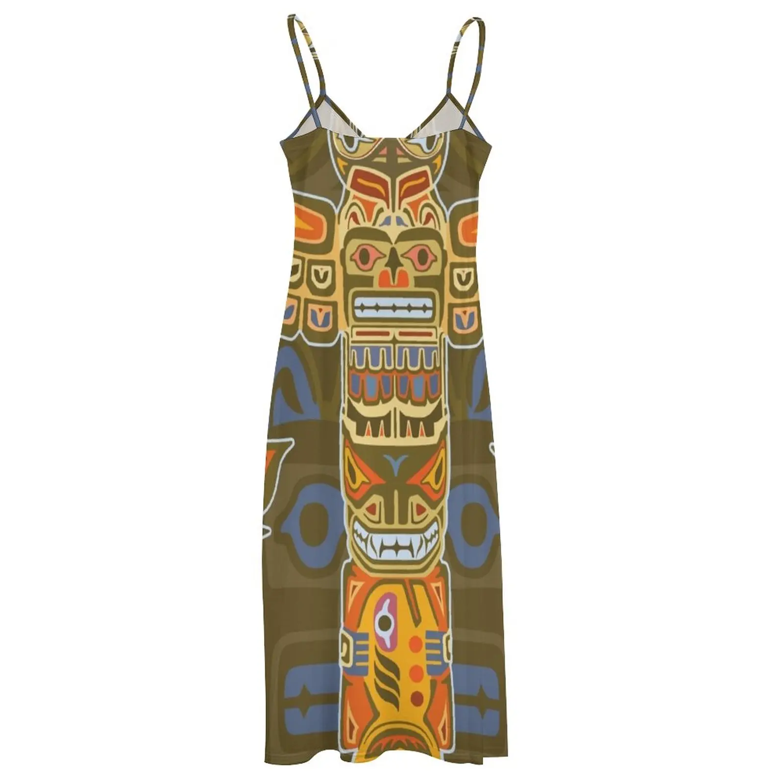 Alaska Totem Stangen ärmelloses Kleid elegante Party kleider für Frauen 2023 Abendkleid Damen Ballkleid 2023