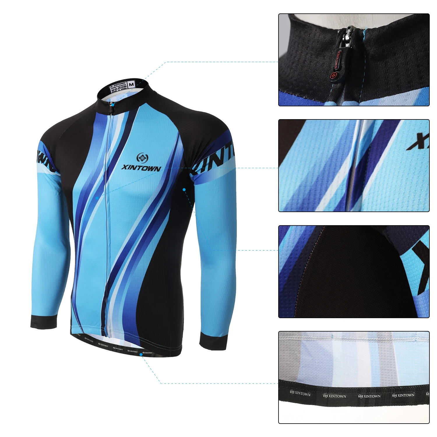 Long Sleeve Mens Cycling Jersey Riding Sun Protection Clothing Pro Team MTB Bicycly Biking Wear Breathable Soft Quick-dry Tops