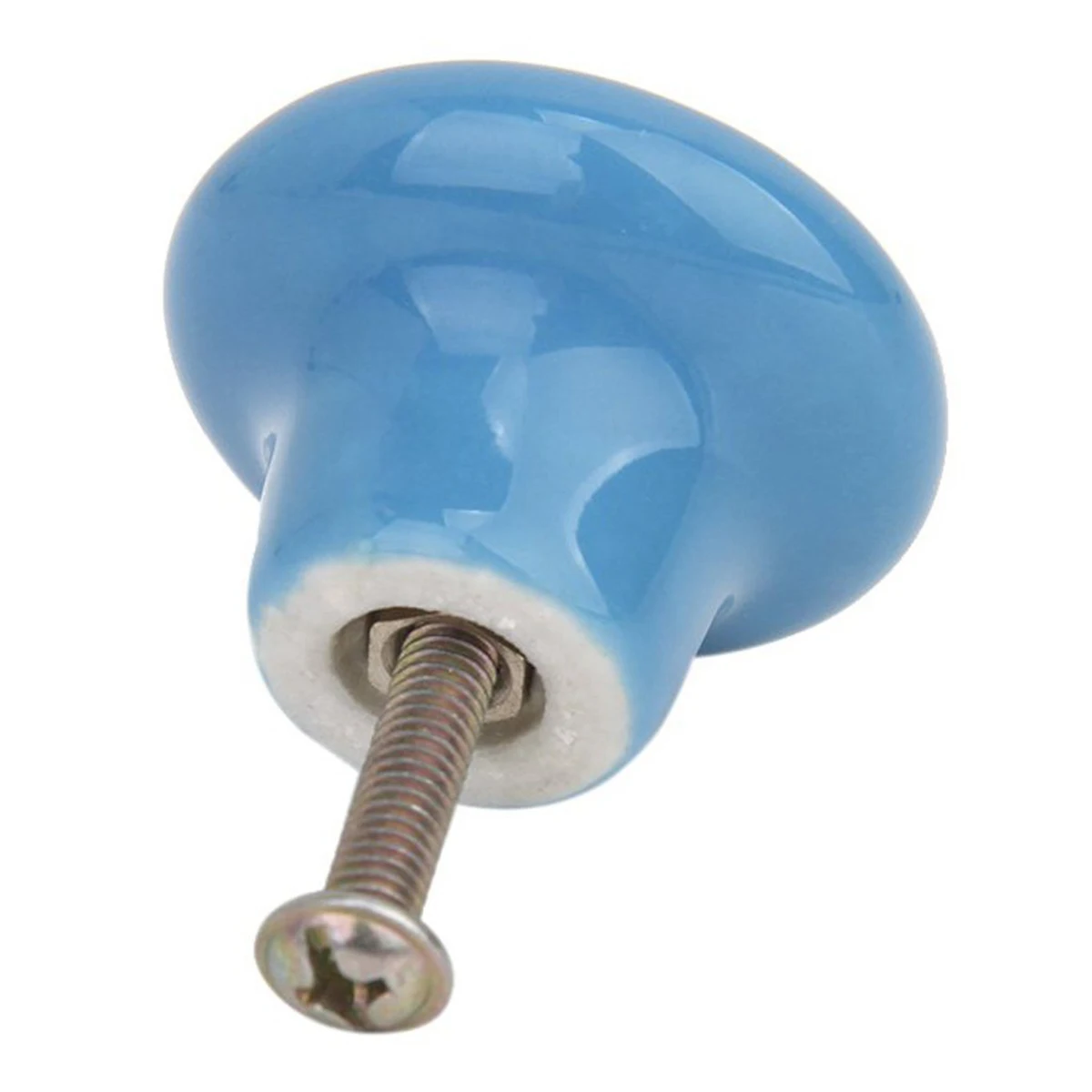 

5pcs Ceramic Door Knobs Round Blue Pull H les for Cabinet Drawer Wardrobe Furniture Hardware Durable Ceramic Easy Install