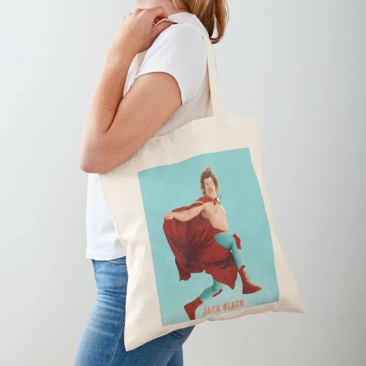 

Nacho Libre Movie Poster Tshirt Tapestry Retro Halftone Tote Bag Customizable tote bag Shopper handbag eco bag folding