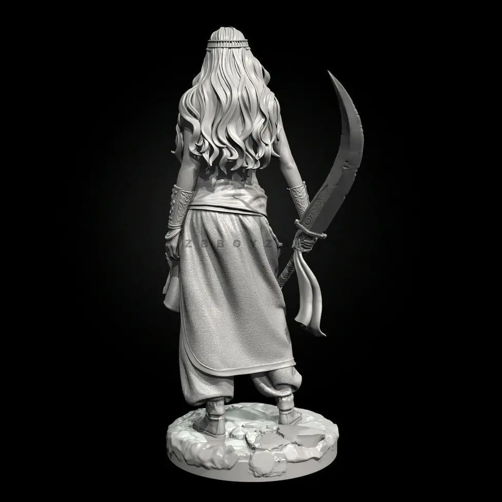 38 مللي متر 50 مللي متر 75 مللي متر ثلاثية الأبعاد نموذج مطبوع من Zahili الفارسي أنثى المبارز مصغرة دهان داي ونماذج التجميع #4