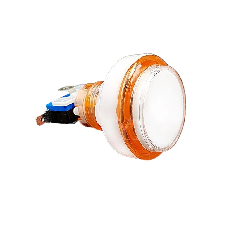 Full Color Transparent Frame 45mm LED Button for Coin Operated Games Arcade Machine Parts