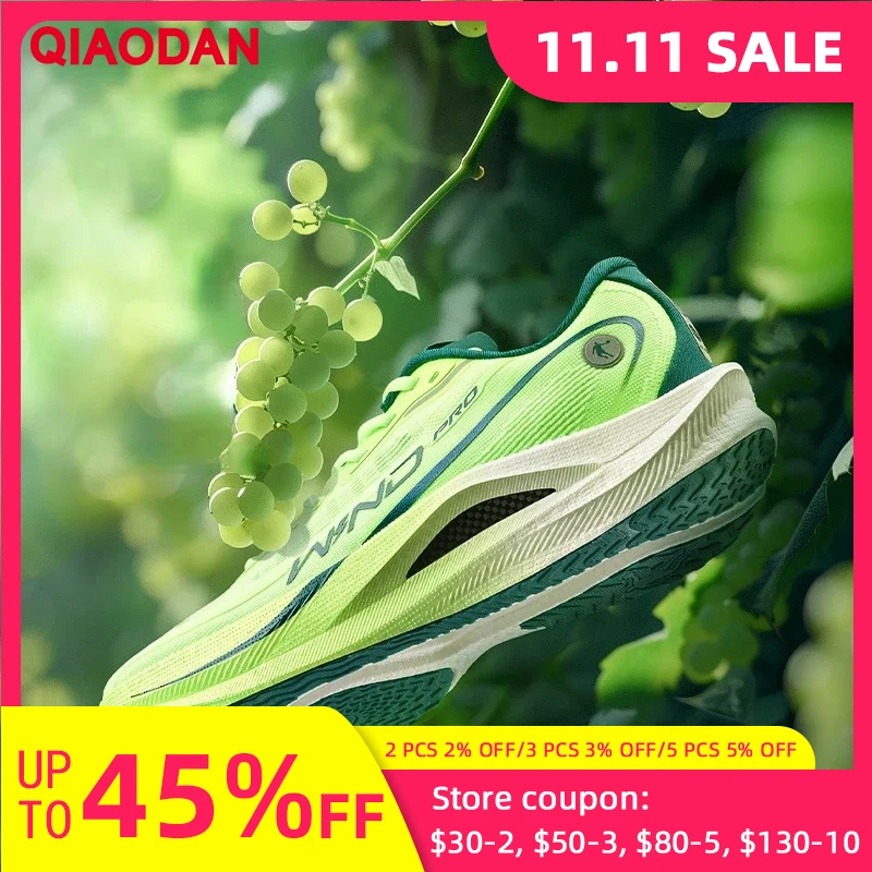 

QIAODAN Qiang Feng 2.0 Pro 2025 Men Marathon Running Shoes Carbon Plate Lightweight Shock-Absorbant Sport Sneakers BM23240298T