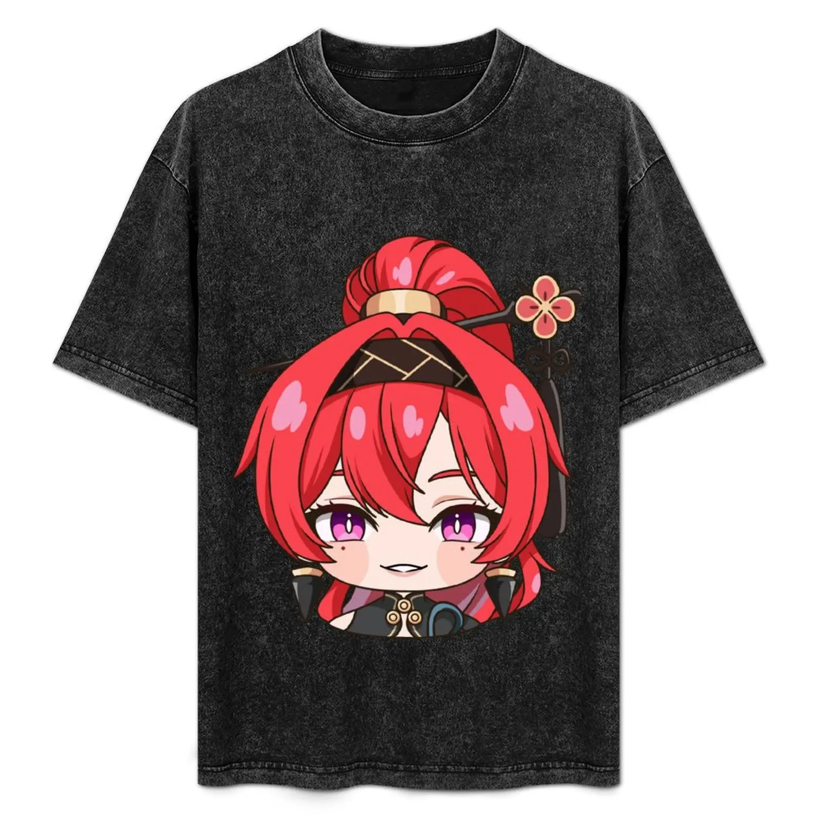 

Yinlin chibi from Wuthering Waves T-Shirt anime stuff summer top customizeds blacks mens graphic t-shirts funny