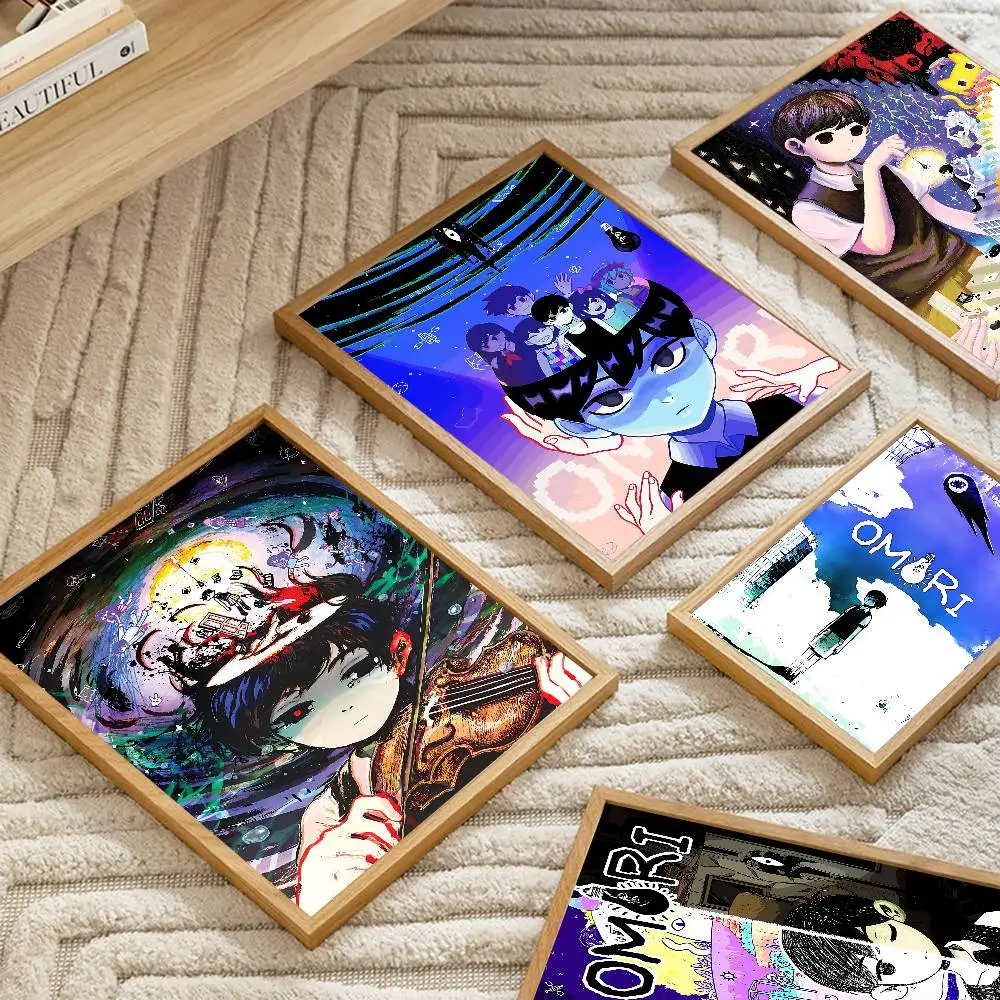 Classic Hot Horror Video Game Omori Good Quality Prints and Posters Waterproof Paper Sticker House Bar Posters Wall Stickers