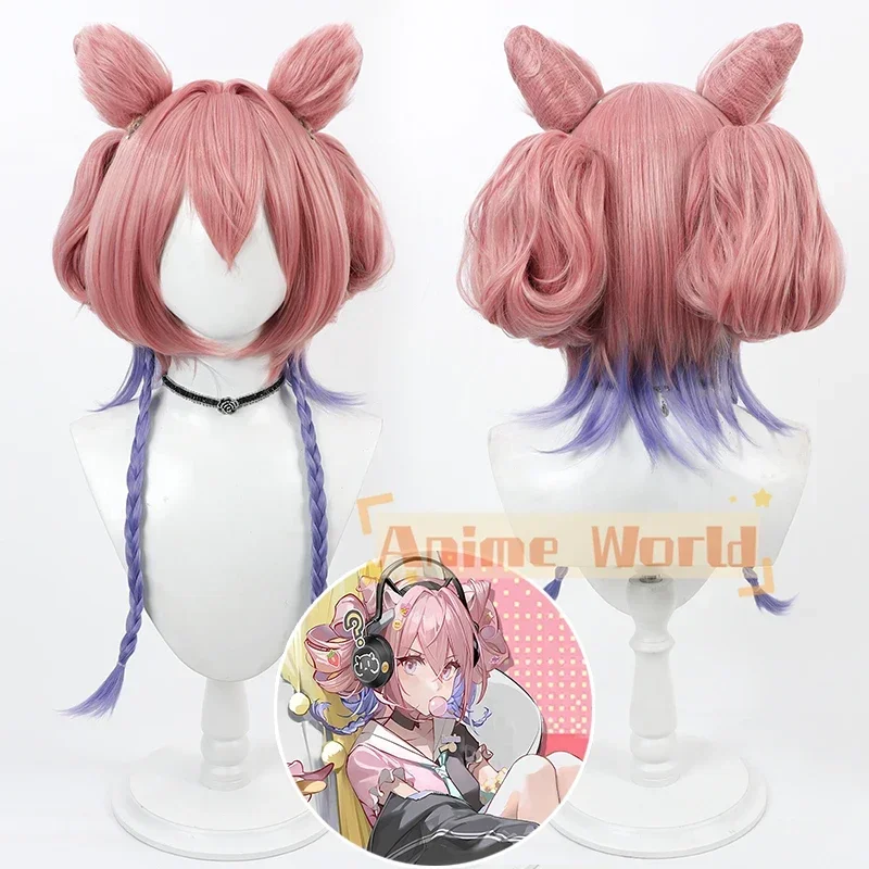 Game Arknights U-Official/Eureka Cosplay Wig Synthetic Hair Heat Resistant Halloween Carnival