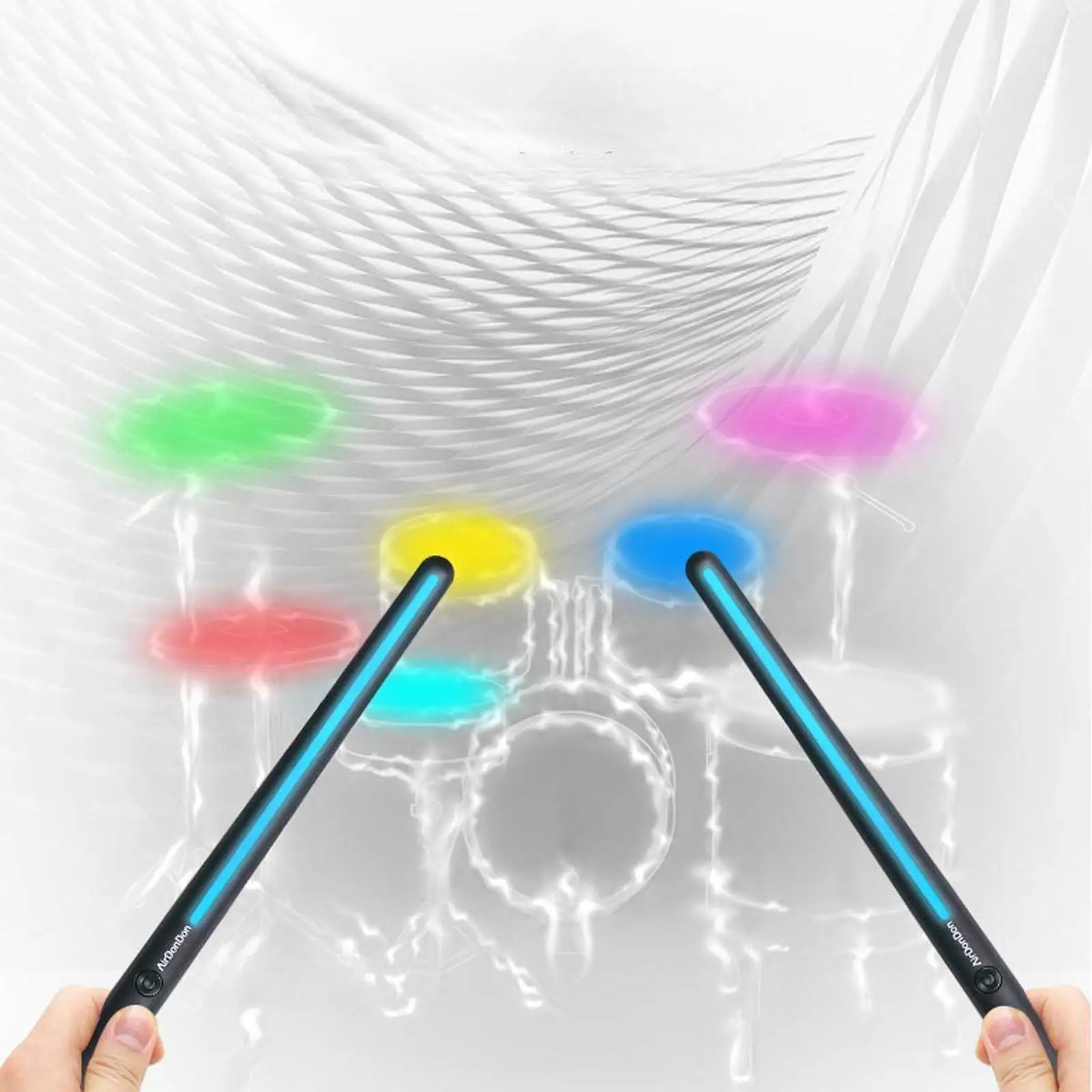 

Electronic Drum Percussion Instrument Air Drum Air Drum Sticks for Kids Practitioners Drum Lover Drummers Birthday Gifts