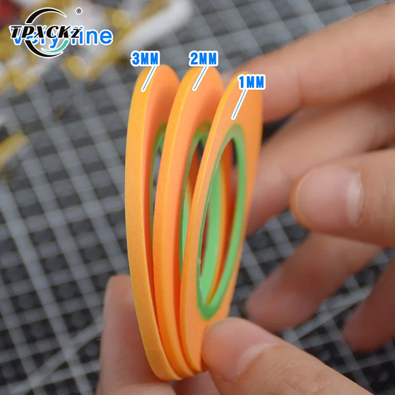 [SL]Model Spraying Coating Color Ultra Tape Fine DIY Special Masking Wide 1mm/2mm/3mm 18m Model Covering Tape