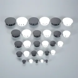 50/100pcs Hole Plugs 5/6/8/10/12/13/14/16/19/20/22/25/28/30/32mm Nylon Snap-on Dust Cover Tube Round Cap Decor Protect Furniture