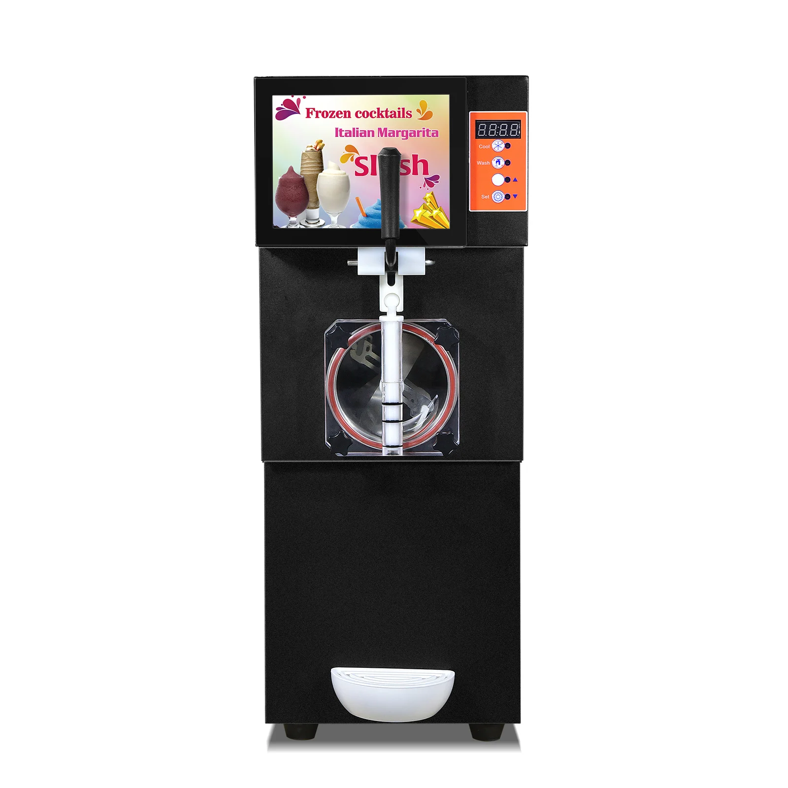 Totally-enclosed Type Frozen Cocktail Ice Slushy Machine/cocktail Margarita Machine/milk Shake Slush Machine With CE ETL