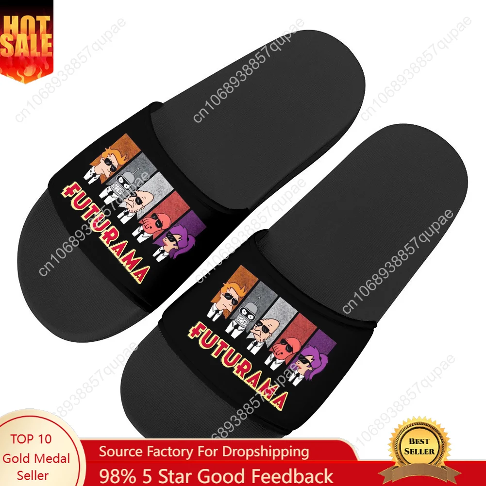

F-Futuramas Slippers Home Water Shoes Cute Cartoon Men Women Teenagers Beach Pool Sandals Custom Made Summer Slipper Fashion