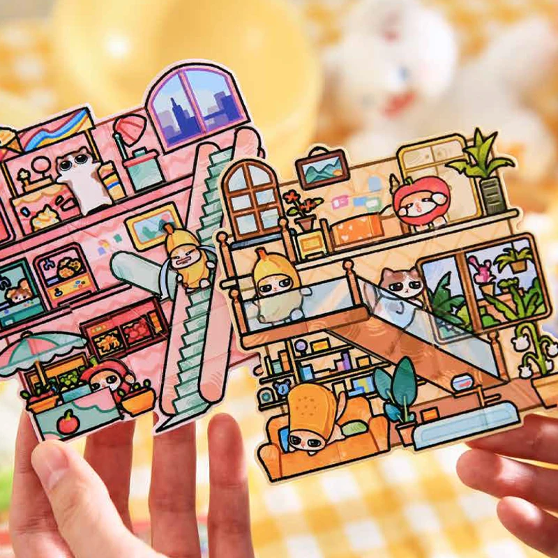 Mr Paper 12 Stück Life Screening Room Series Scenography Flache Aufkleber DIY Handbuch Collage Scene Sticker er Back to School Season