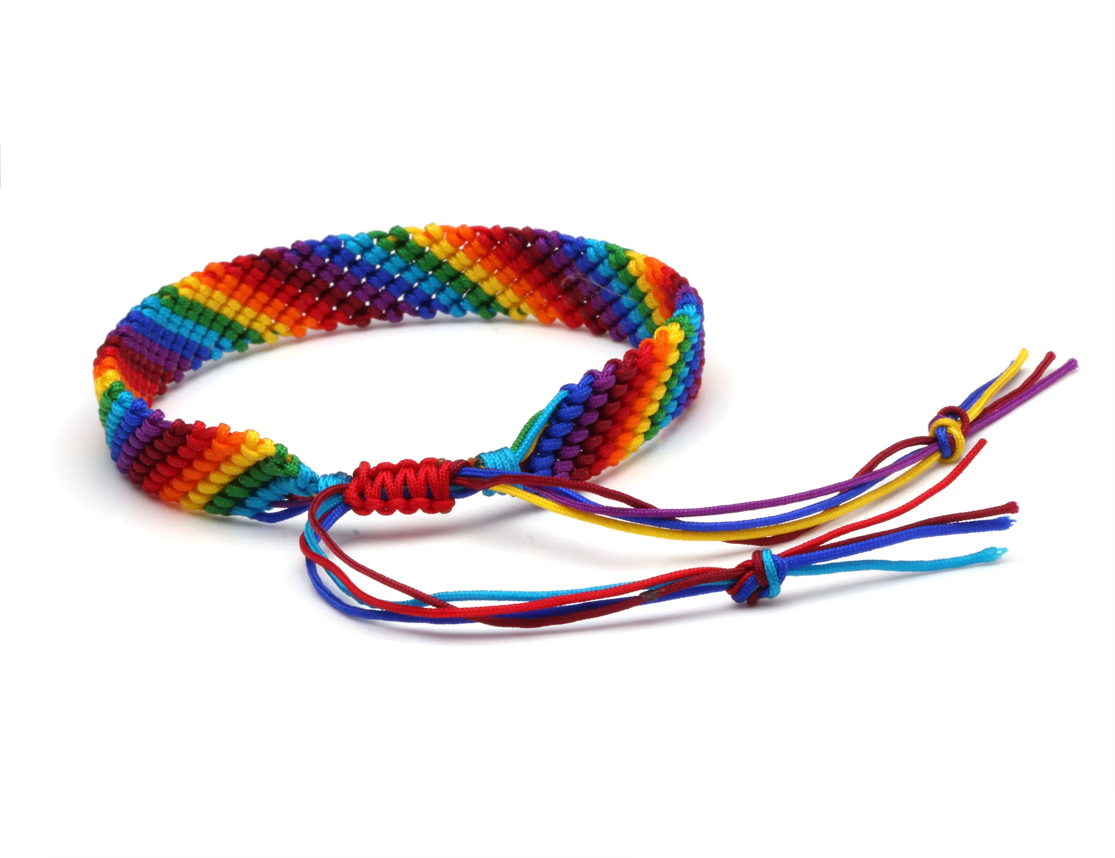 Multicolor String Rainbow Color Woven Friendship Bracelet Women 2024 New Fashion Cord Handmade Waterproof Beach Jewelry Present