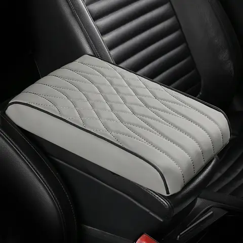 Acessórios para Carro: Almofada Universal para Apoio de Braço com Espuma de Memória, Aumenta a Altura, Tapete Central para Carro 32*21*5cm