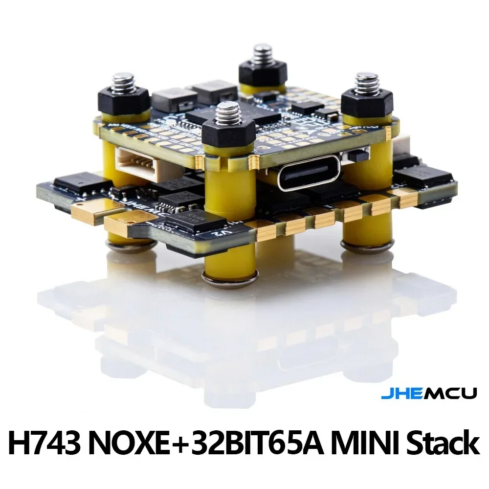 JHEMCU H743 NOXE 32Bit 60A 65A  Mini Stack Flight Controller & 4in1 ESC Combo for FPV Racing Drone