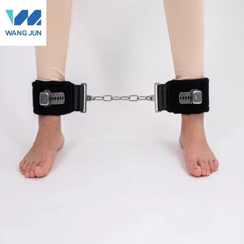 Chain Insert Feet Standing Magnetron Restraint Strap for Female Psychiatric Patient To Avoid Excrement While Going To Toilet