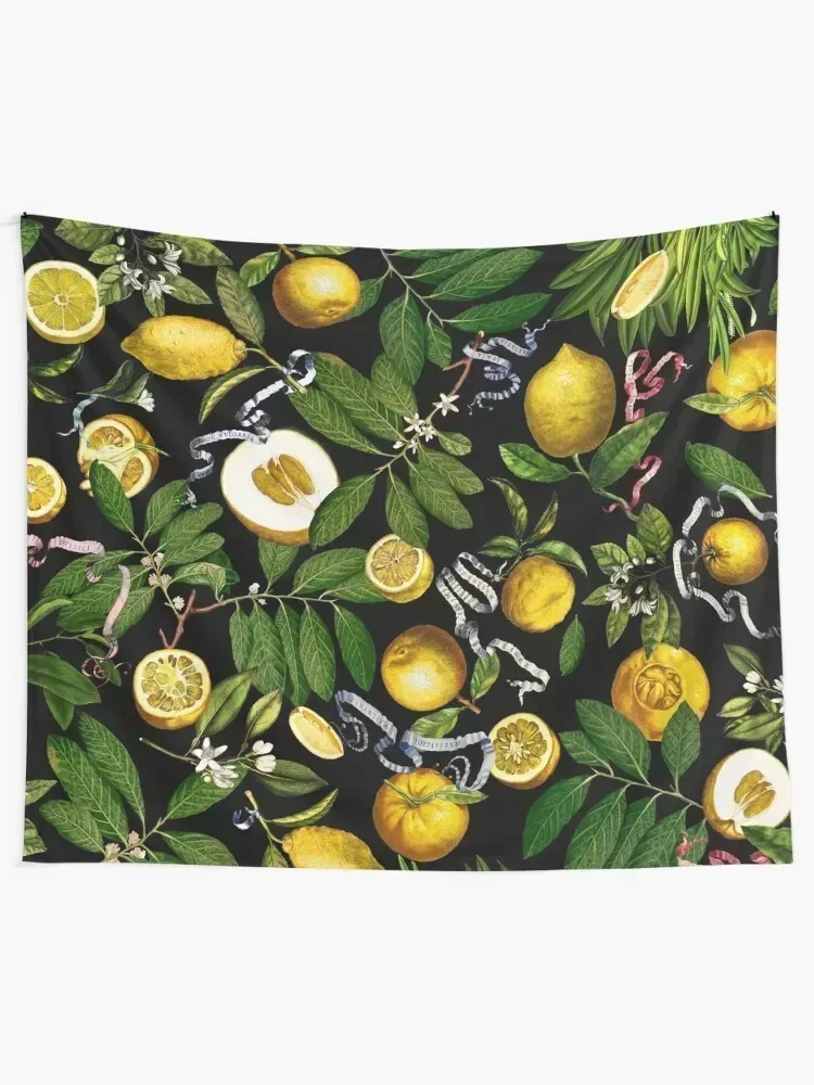 

Lemon Tree - Black Tapestry Room Decor Cute Cute Room Things Decorative Wall Mural Bedroom Organization And Decoration Tapestry