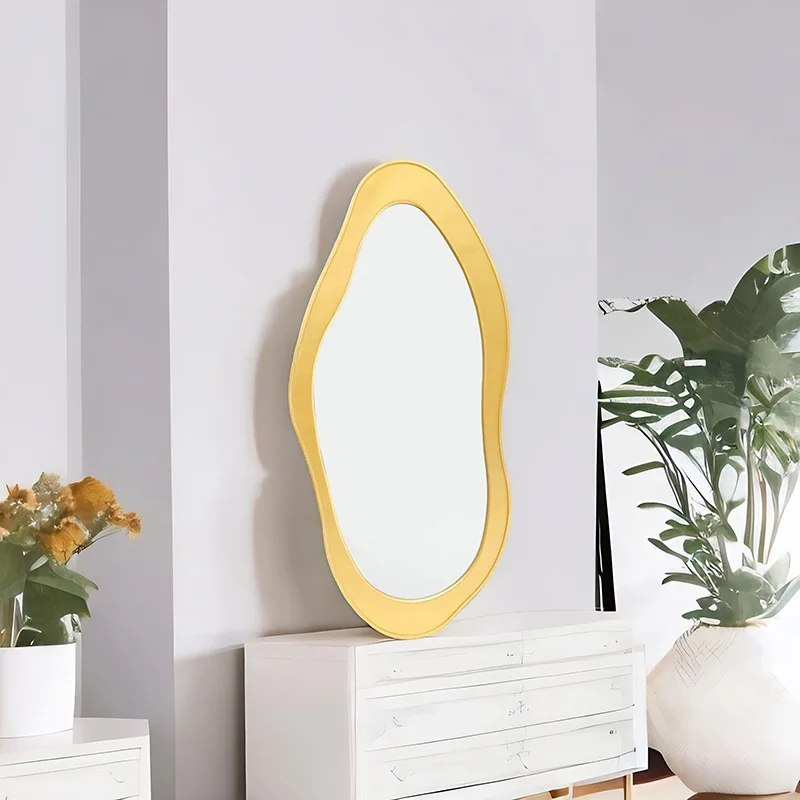 Irregular Cloud Decorative Mirror Household Bedroom Dressing Mirror Internet Red Sticker Wall Hanging Full body Mirror Wholesale