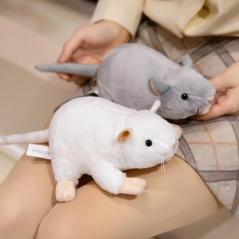 17 cm süße Nachahmung Maus Plüschtiere lustige echte Stofftiere Riesenmaus Plüschtier Urlaub Geschenk Party Dekor