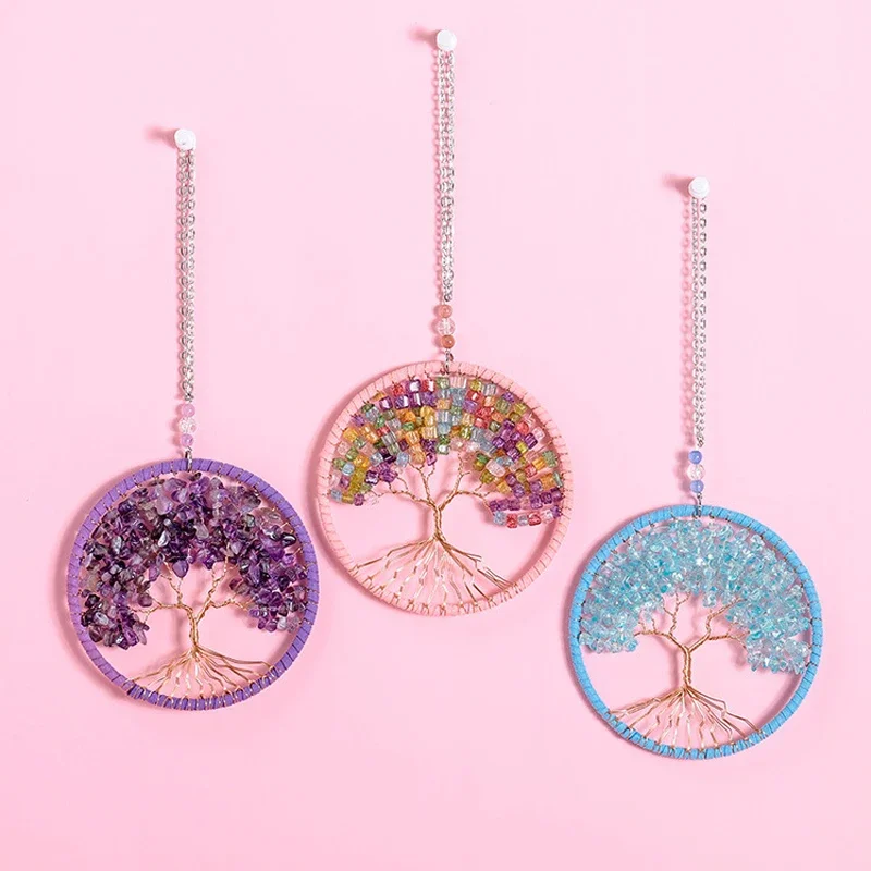 1Pcs Handicraft Big Tree Of Life Jewelry Home Pendant Birthday Creative Home Decoration Humanoid Dream Catcher Decor