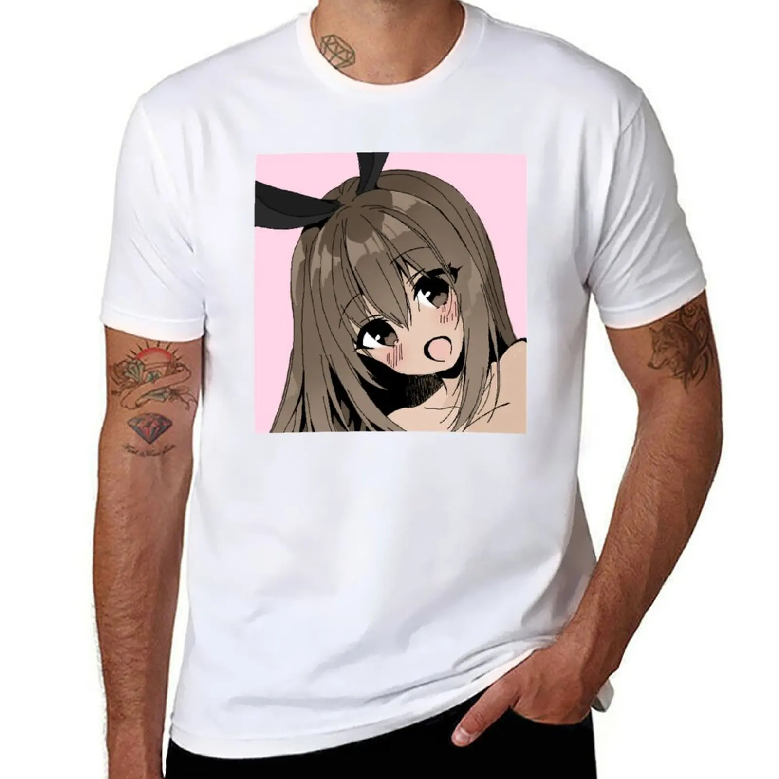 

Anime Bunny Girl T-Shirt essential t shirt t shirts cotton 100% man t shirt luxury T-Shirt