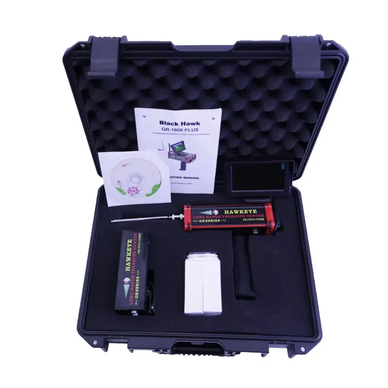 【Popular】GR-1000 PLUS Plastic Underground Metal Detector Long Range Gold Silver Copper Diamond Treasure Finder 4.3