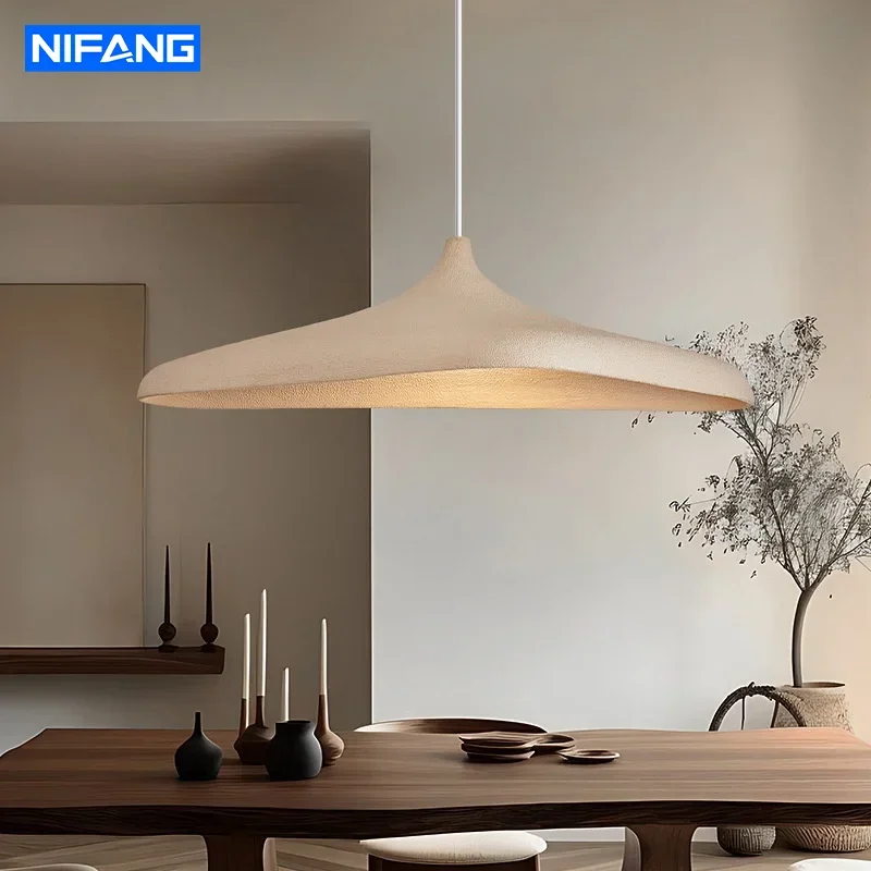 2026 Wabi Sabi Style LED Chandelier Japanese E27 Pendant Light Nordic Retro for Dining Room Bar Living Room Hanging Lamp