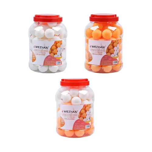 Imagen 2 del producto Pelotas de Ping Pong de alto rendimiento, 3 estrellas, para entrenamiento práctico en interiores, 60 uds.