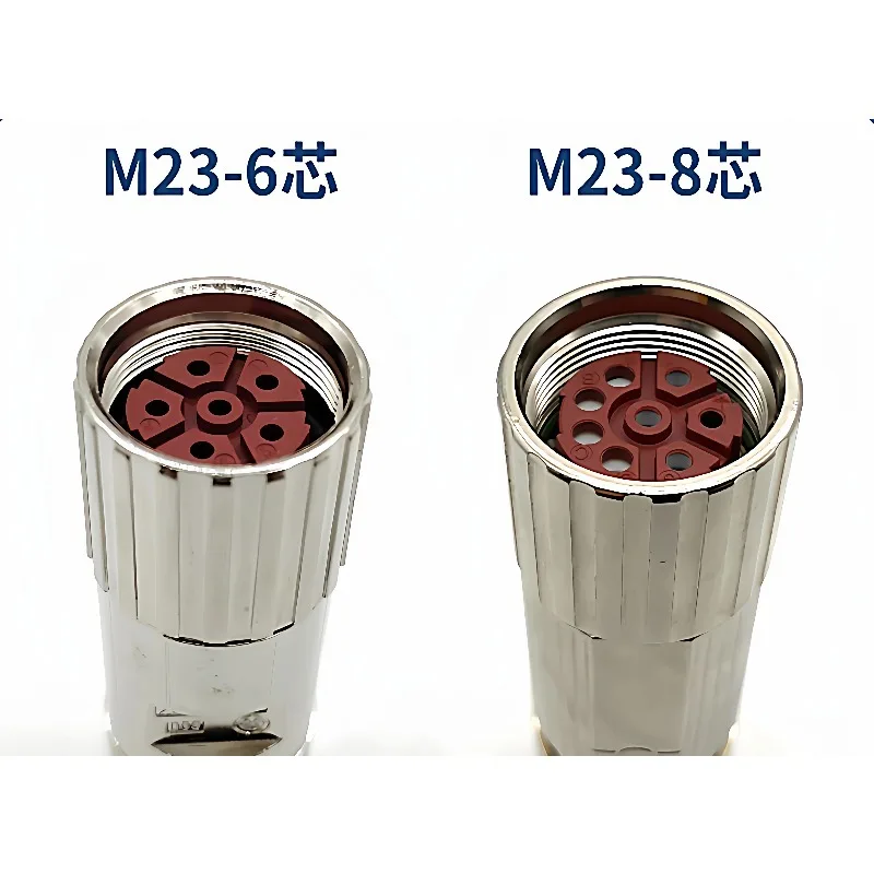 Replacement M23 Connector Compatible For Siemens S120 Servo Motor Power Cord 6-Pin 8-Pin Connector 0LU00