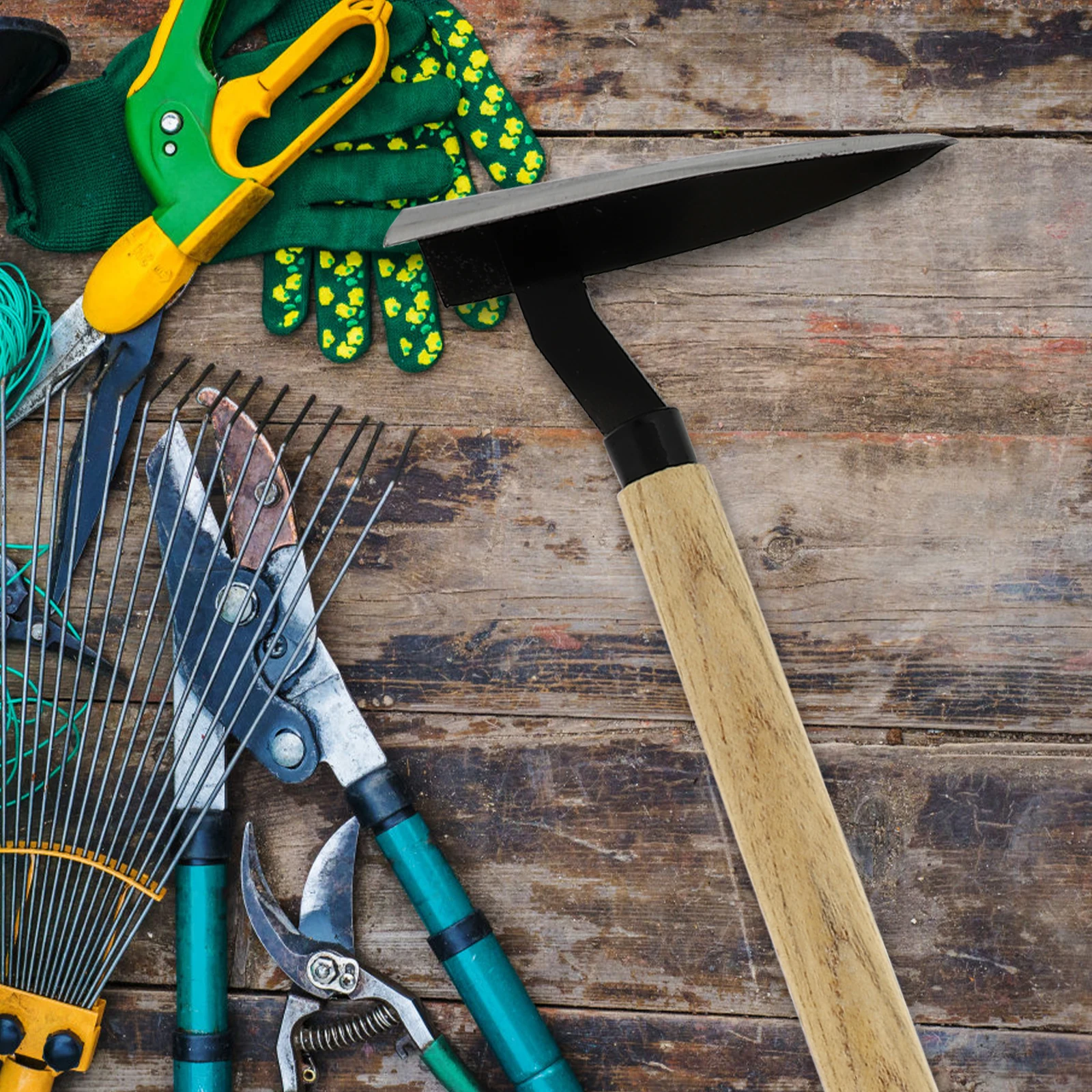 

Wooden Hoe Hand Hoes Lightweight Durable Practical Garden Tools Weeding Tools Perfect For Planting Enthusiasts Housewarming