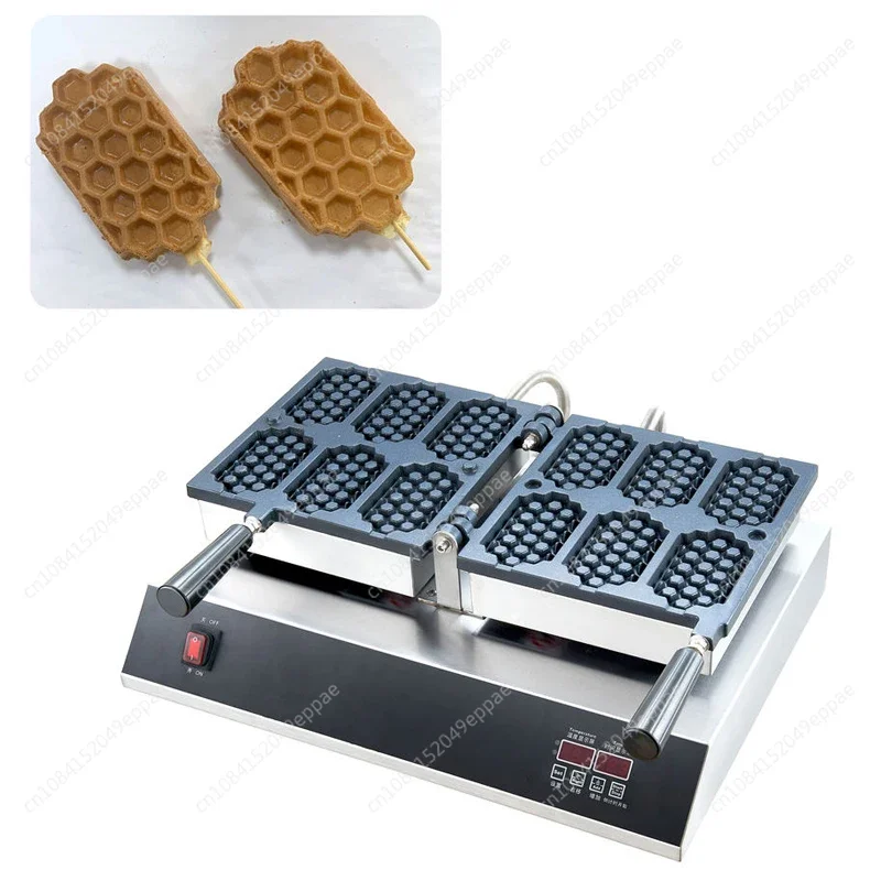 Digital Control Waffle Making Machine 110V 220V Honeycomb Waffle Maker 6pcs Commercial Home Use