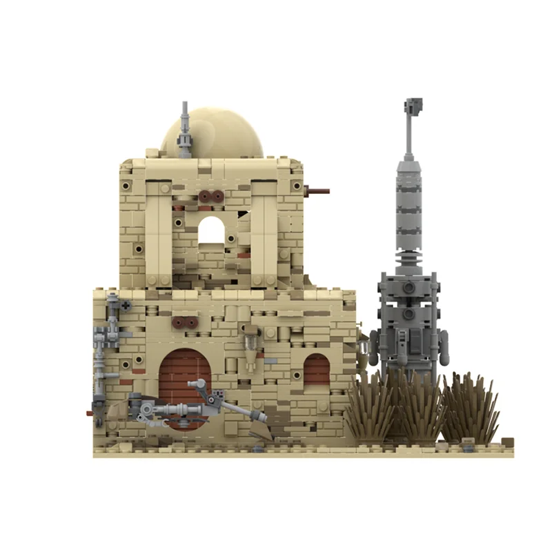 Popular estrella película Moc edificio Tatooine casa modelo ladrillos tecnología escena famosa modelo bloques juguete DIY montaje conjunto regalos