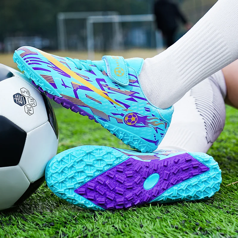 أحذية كرة القدم الرجالية مرصعة TF/FG أحذية رياضية لتدريب الأطفال خفيفة الوزن وسريعة أحذية كرة القدم أحذية كرة القدم المريحة المقاومة #5