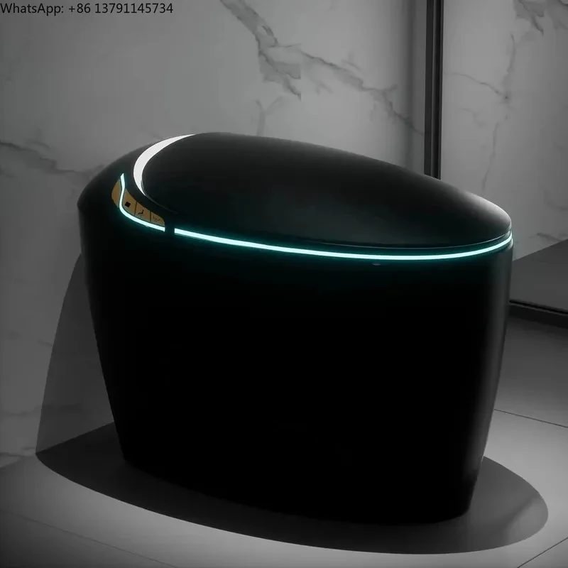 Luxury Toilet With Bidet Seat, Elongated Egg Shaped Modern Design, Auto Open Auto Flush, Adjusted Heated, Customized