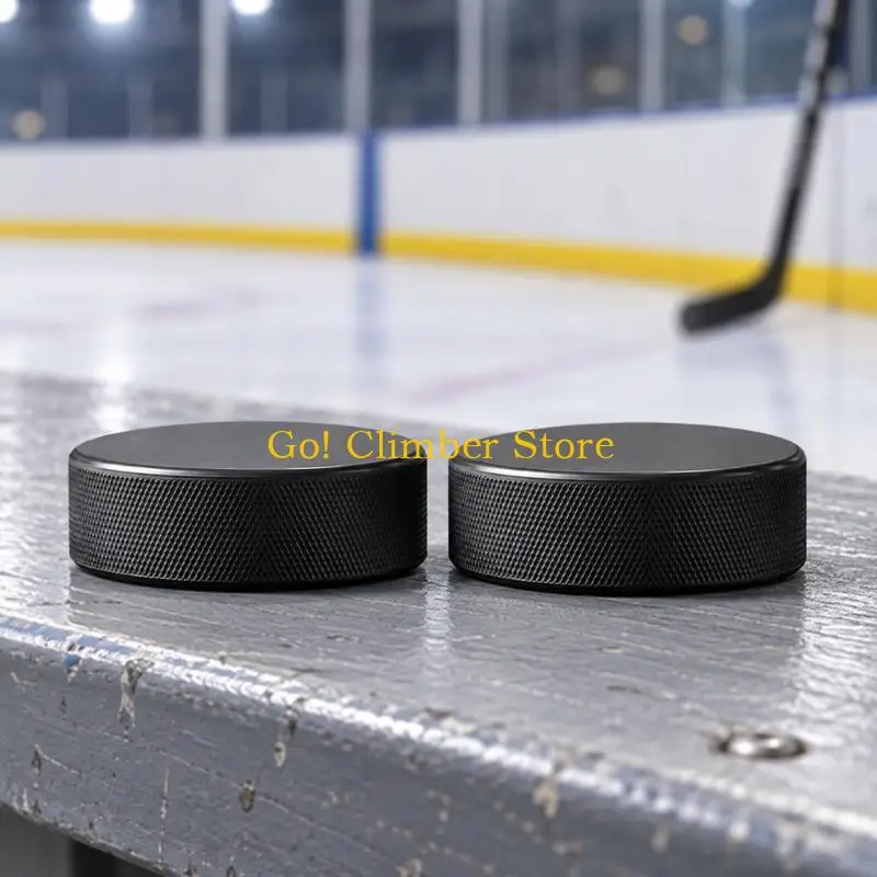 Q84C Dense Hockey Practice Puck with Curved Edges and Single-Piece Body