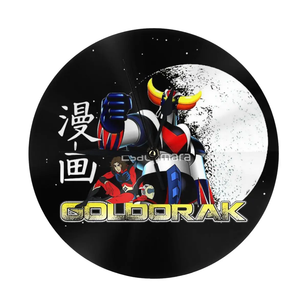 Manga Goldorak Wall Clock Room Decoration Clock Must-have Ornament Round