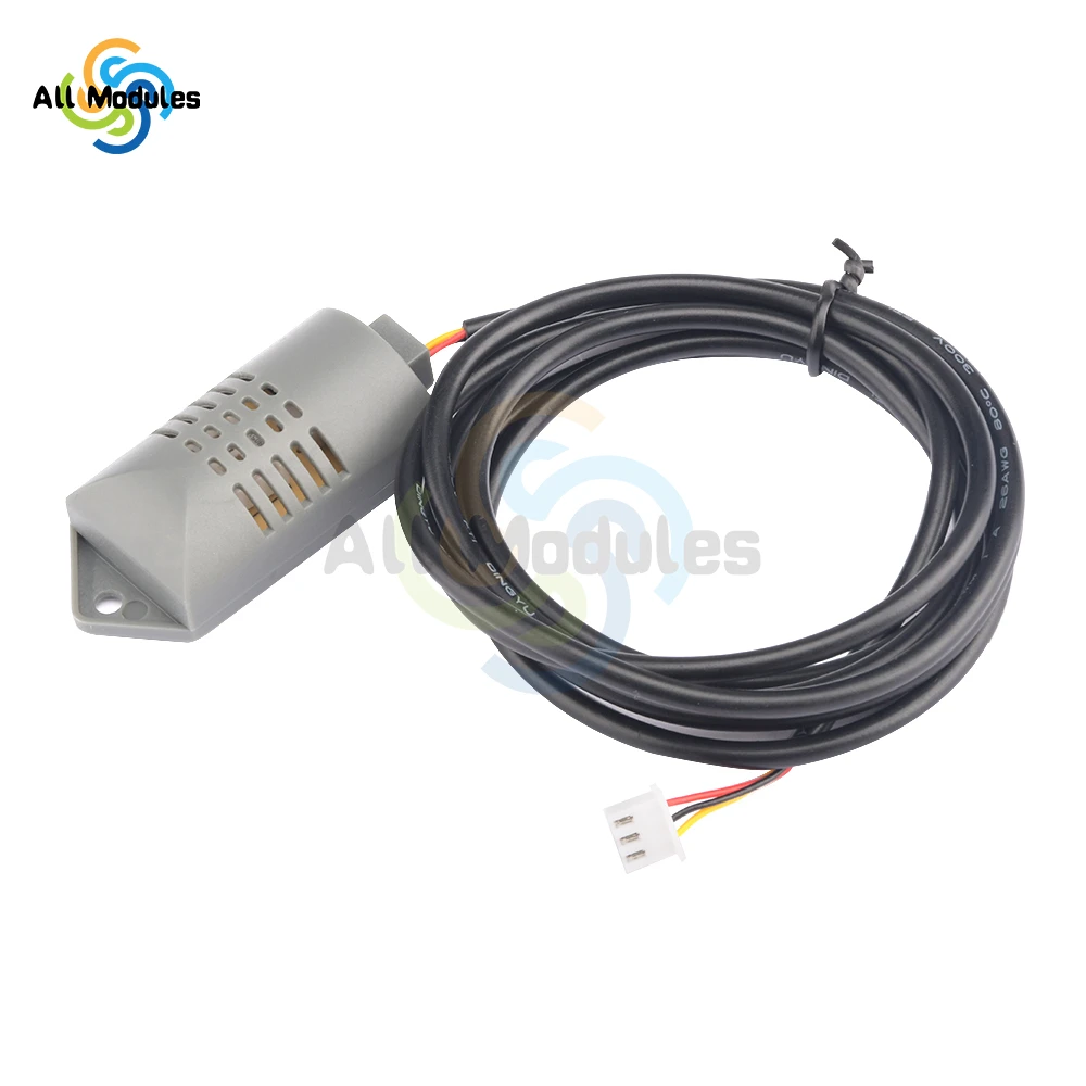 AM2120 Temperature And Humidity Sensor Probe With Case 1M/1.5 M Extension Cable 4 Wire 20m Long Transmission Distance