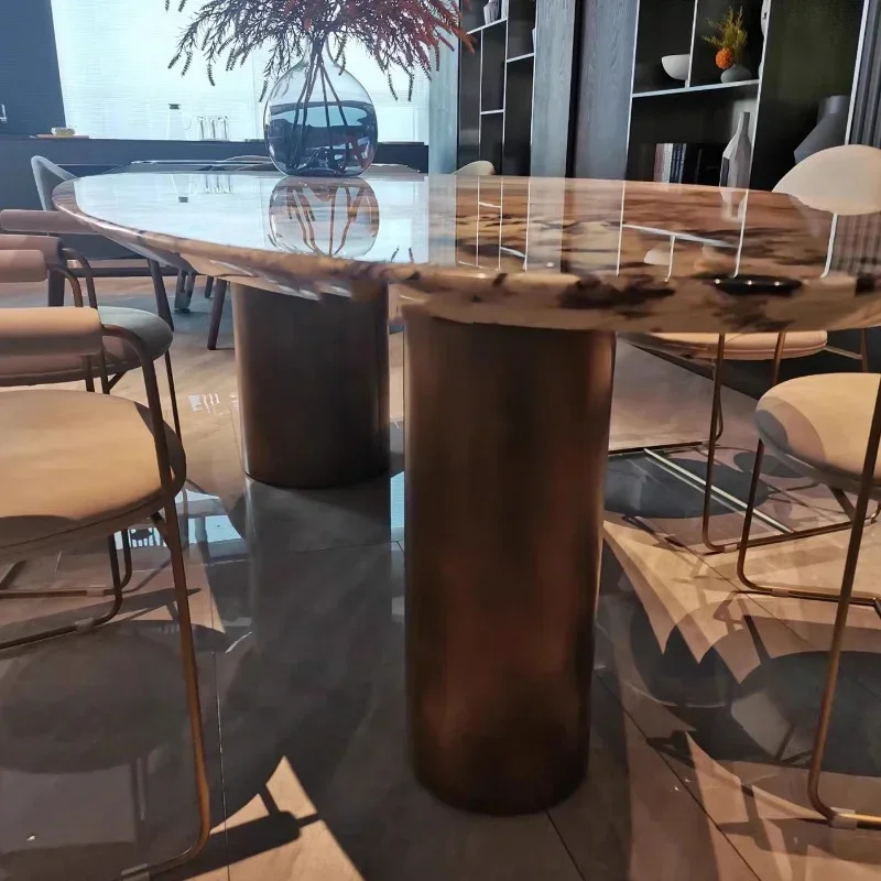 Study Mobile Dining Table Coffee Restaurant Conference Marble Study Dining Table Luxury Gaming Designer Mesa Salon Furniture