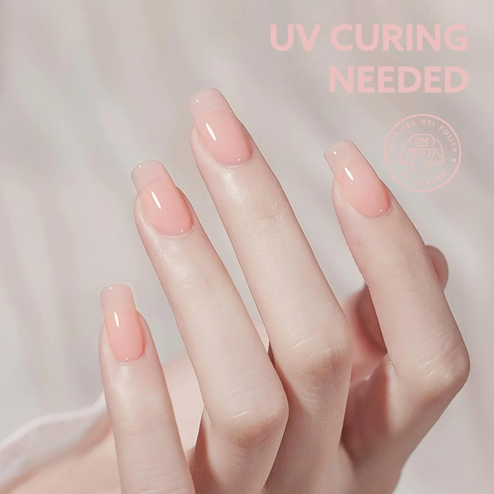 CANNI HEMA FREE Gel-Nagellack, kein TPO, durchscheinendes Gelee-Gel, glatte Konsistenz, Soak Off UVLED, semi-permanenter Gel-Rundpinsel, 9 ml – Detail 8
