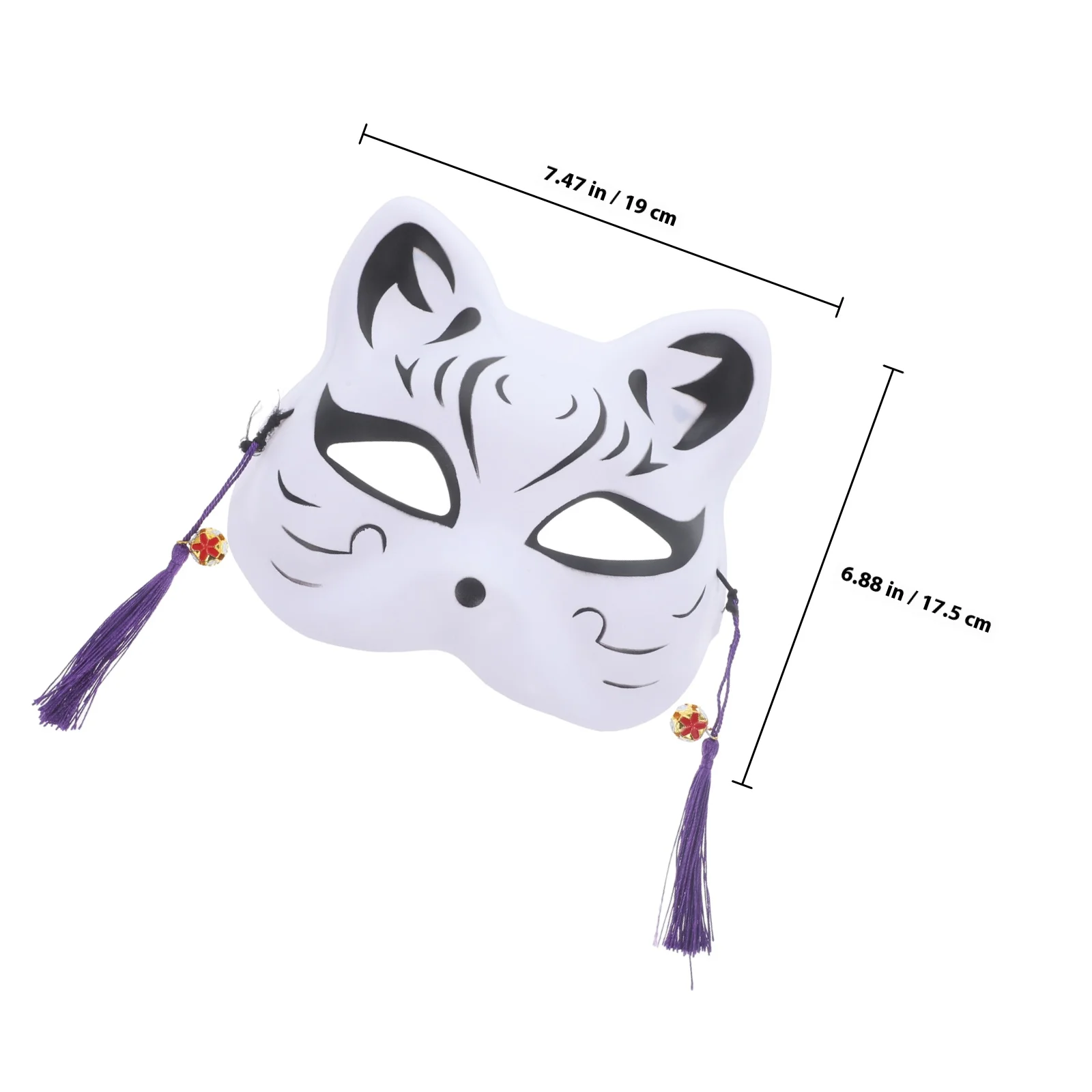 Japanse stijl kat kwastje cosplay party kinderen lichtgewicht plastic decoratief masker animatie festival rekwisieten cosplay party